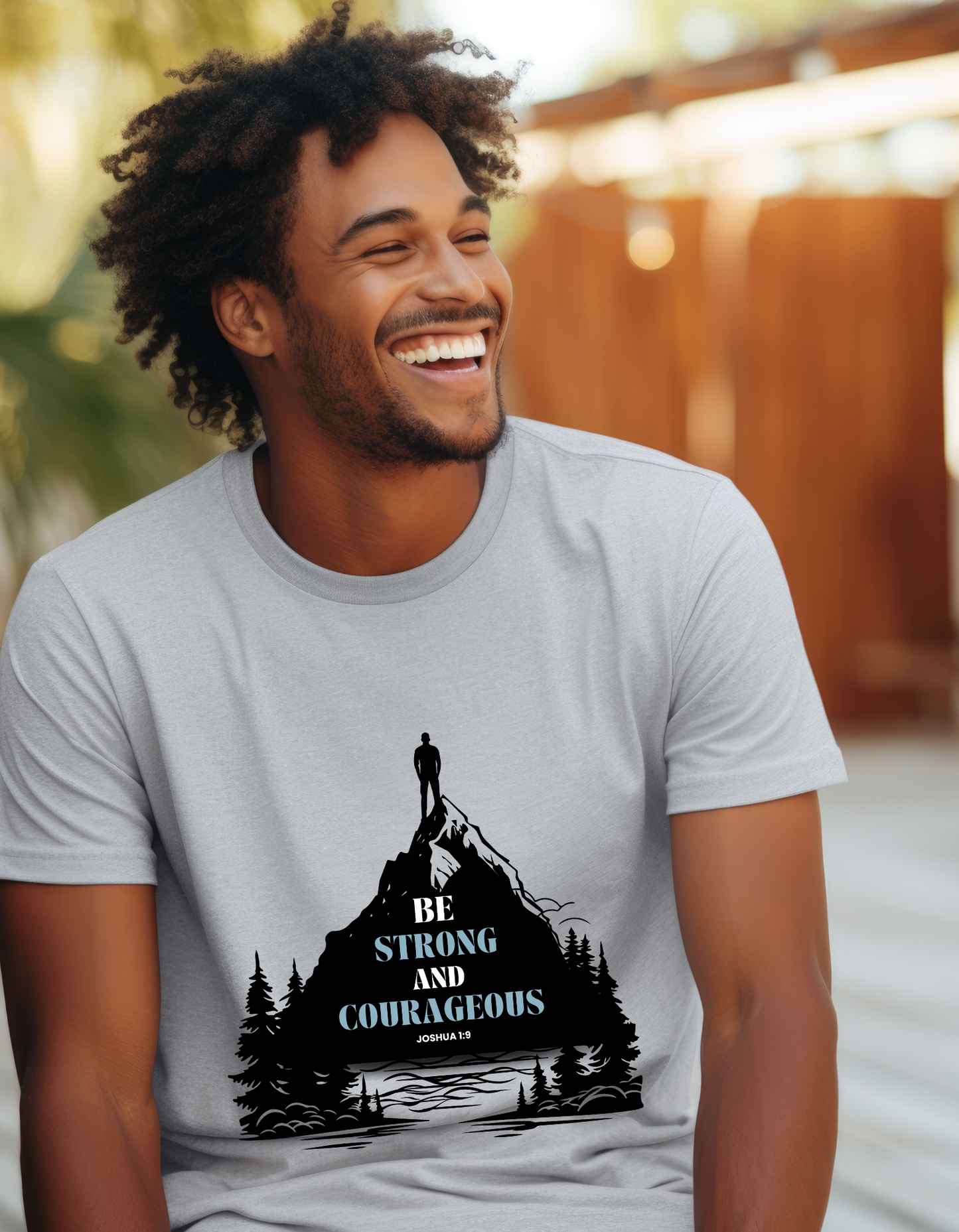 Be Strong and Courageous Men's Tee