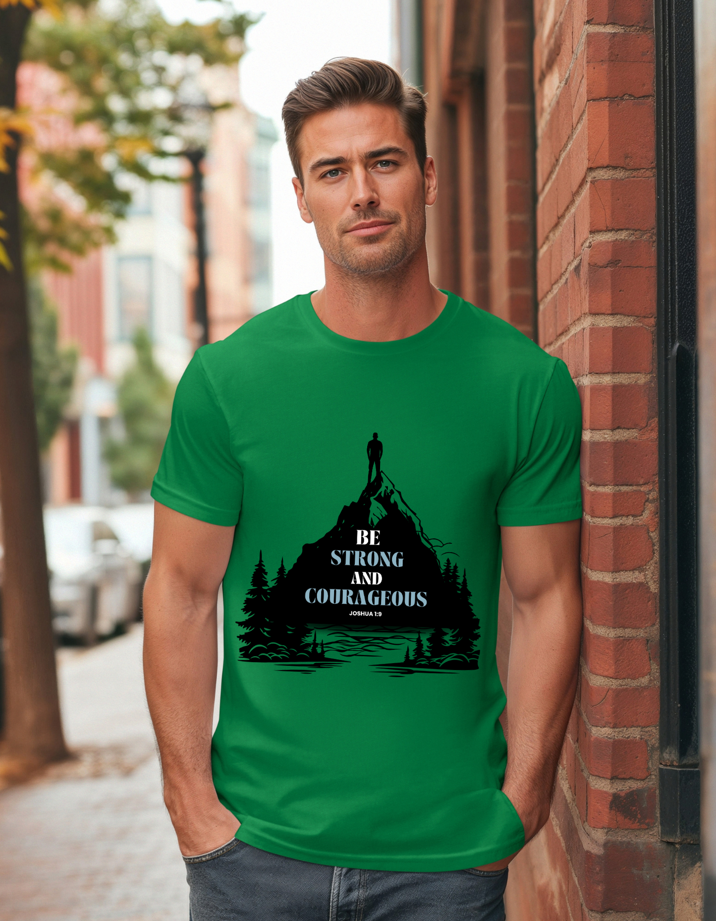 Be Strong and Courageous Men's Tee