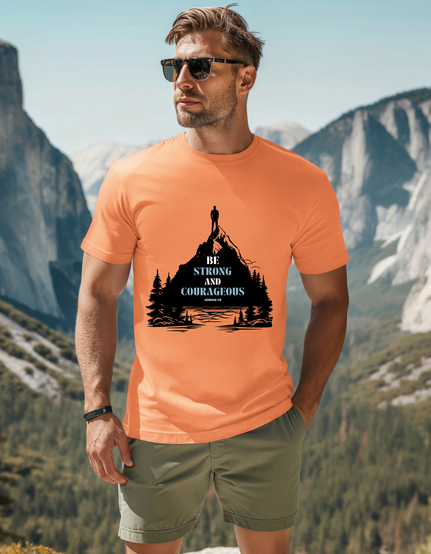 Be Strong and Courageous Men's Tee