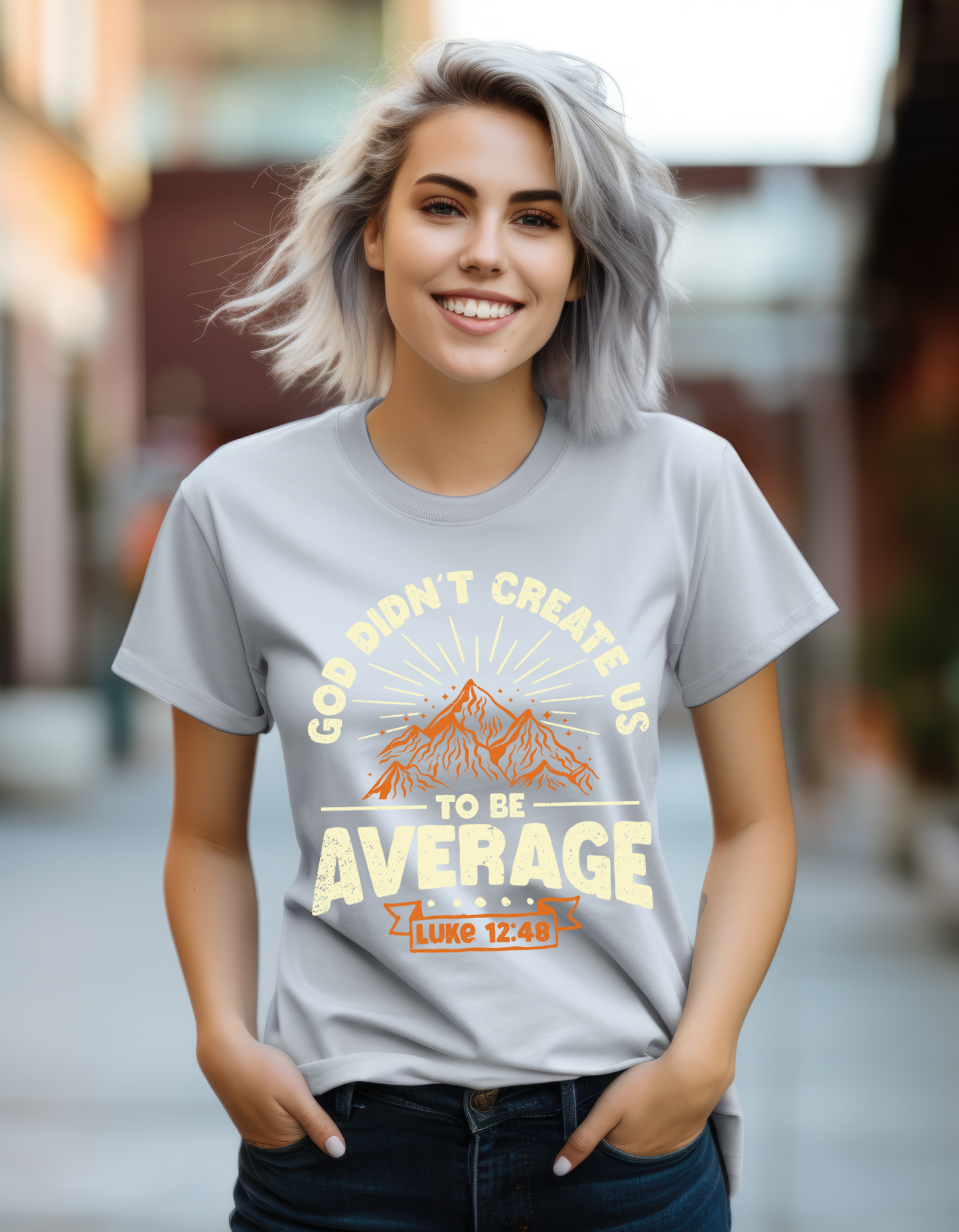 God Didn't Create Us To Be Average - Women's Tee
